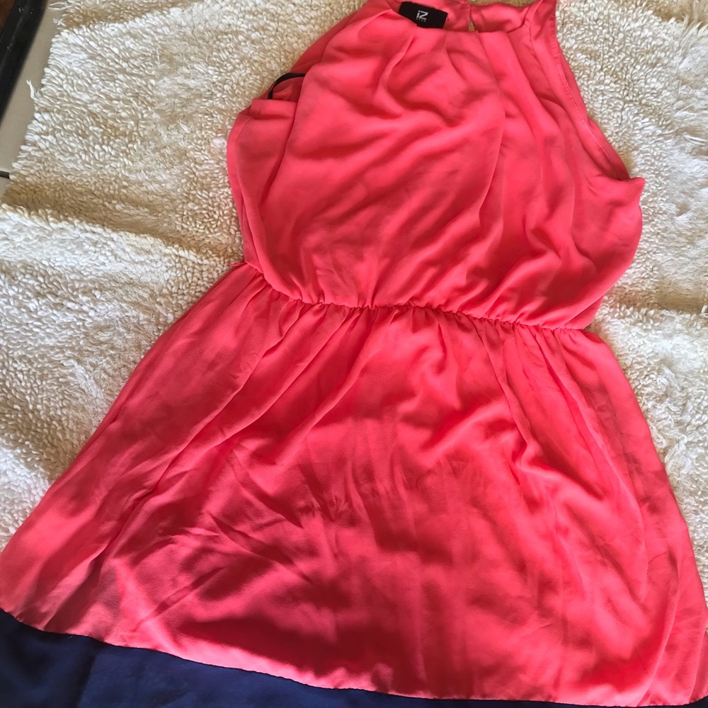 Cute pink and blue summer dress - Picture 2 of 6